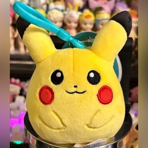 Pikachu 3.5" Pokémon Squishmallow Stuffed Plush Toy Keychain Clip Accessory